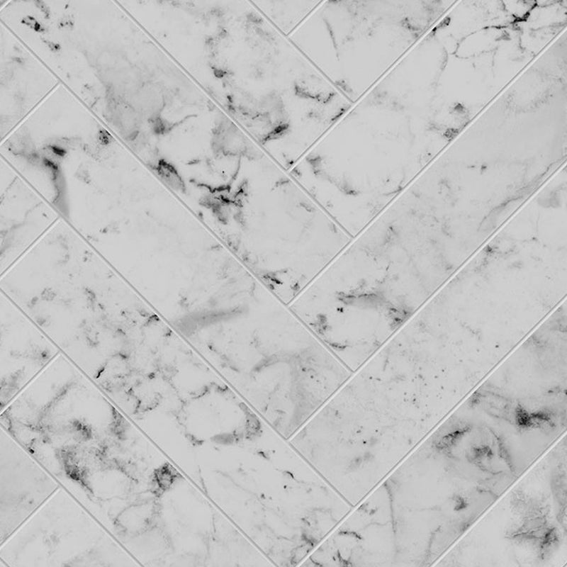 Alloy Carrara Marble Herringbone